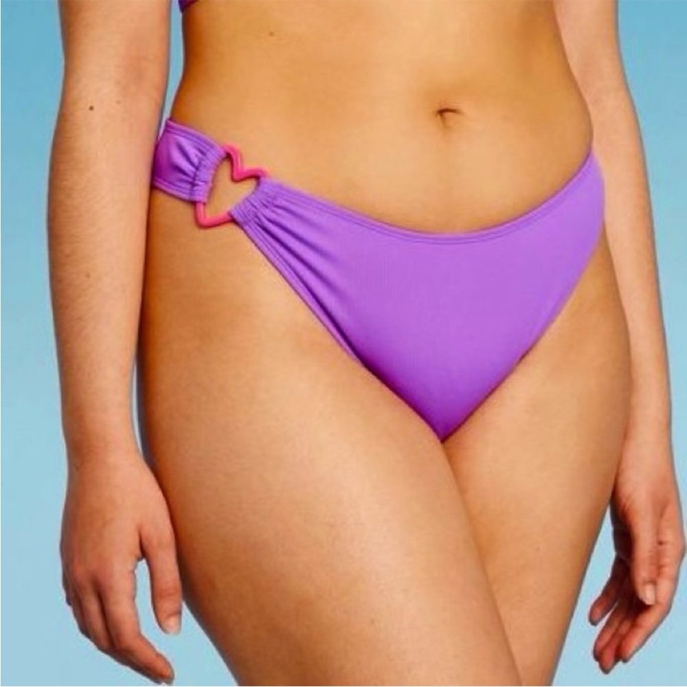 Wild Fable Target Purple Heart Bikini Bottoms